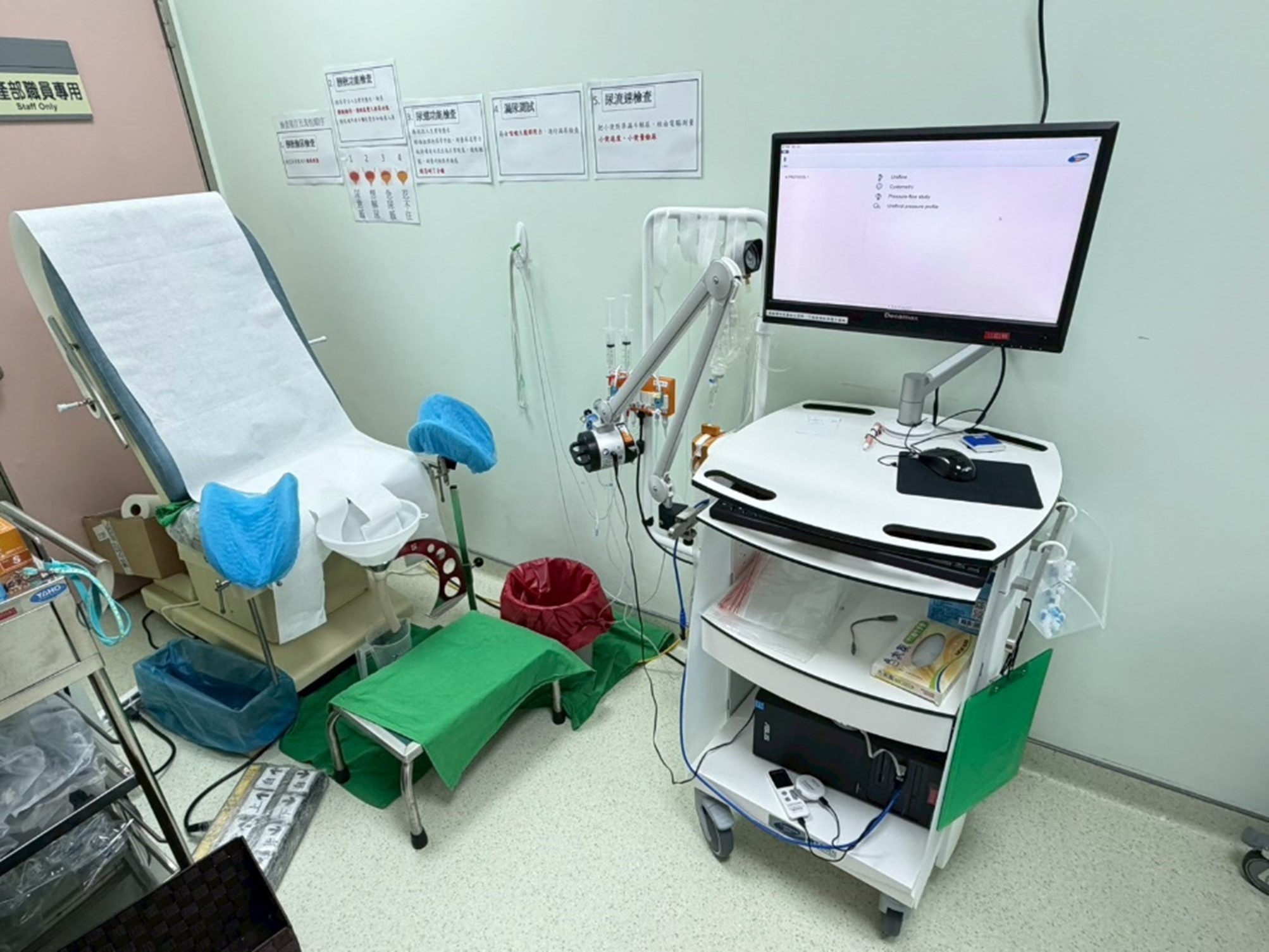 婦女骨盆機能醫學中心設備齊全提供從精準診斷到個人化治療的一站式專業照護尿路動力學檢查儀器